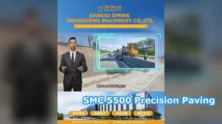 نظرة فاحصة: ماكينة الرصف SMC-5500 الجديدة ذات الشكل المنزلق بوزن 15000 كجم مع ضمان المحرك لمدة 3 سنوات